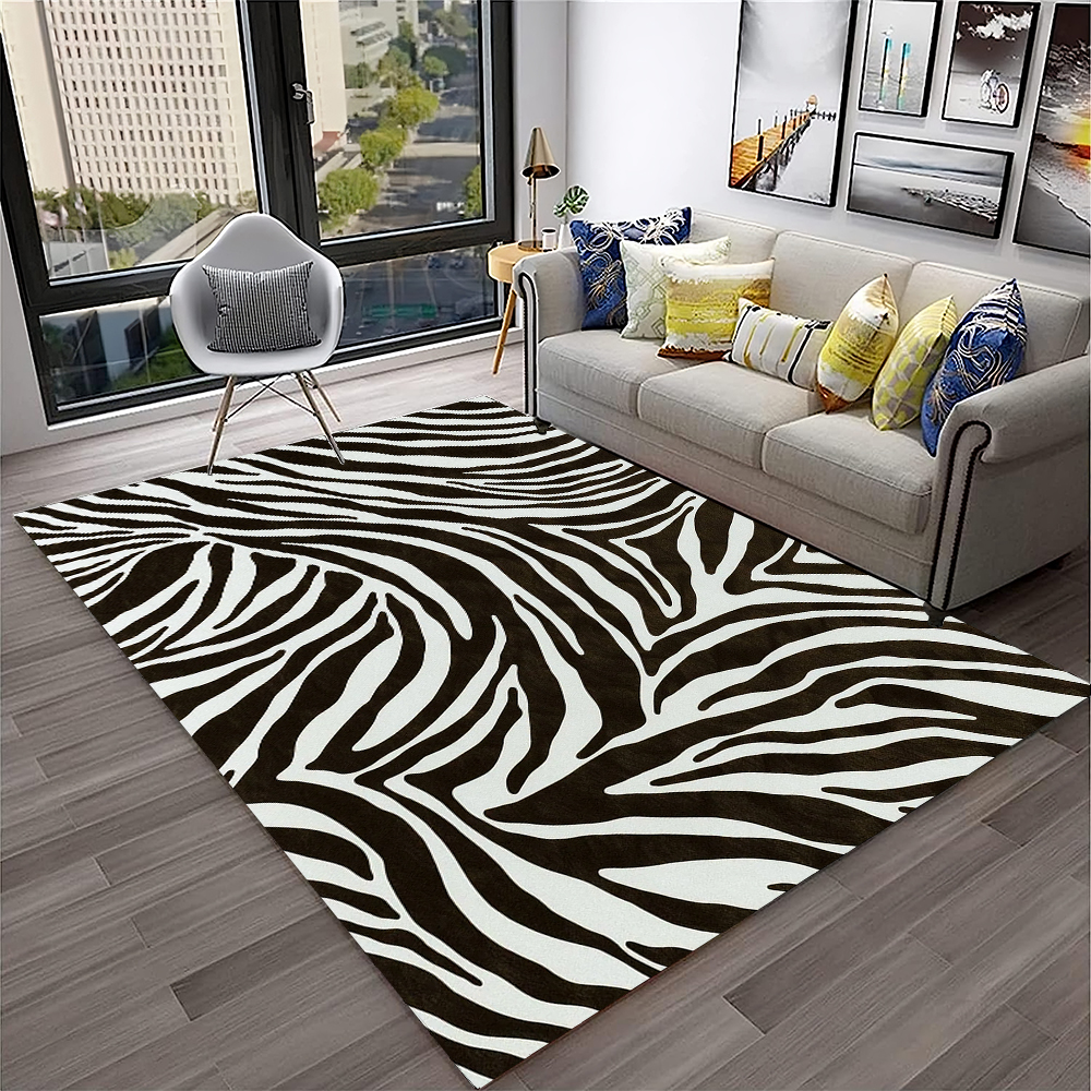 Commercial Printing For Sale - 3D Colorful Zebra Stripe Pattern Carpet