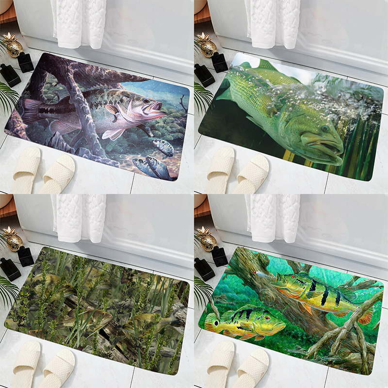 Fish Pattern Mat Hot Sale Mode - Commercial Print Model บทวิจารณ์และราคา