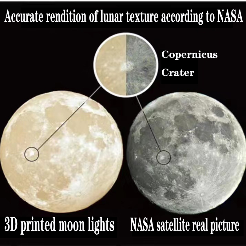 Creative 3D printed moon chand - Commercial Resin Printing บทวิจารณ์และราคา